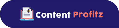 Logo of Content Profitz, for which Amit Verma designed a successful sales funnel