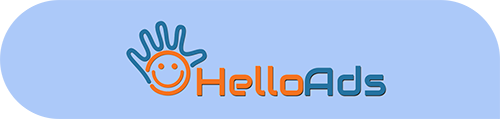 Logo of HelloAds, for which Amit Verma designed a successful sales funnel